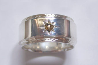 太陽のイニシャルリング(ツヤ)・太