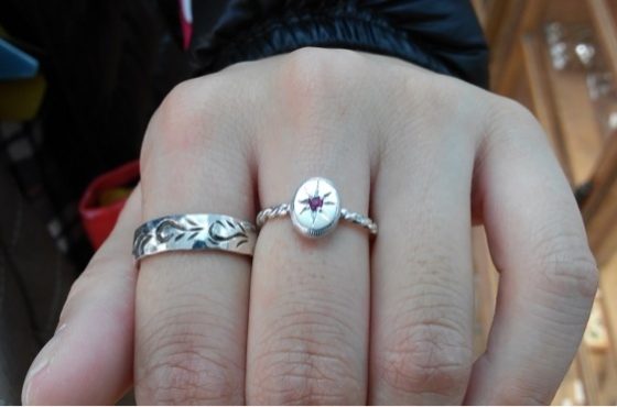 特注品のルビーのリング